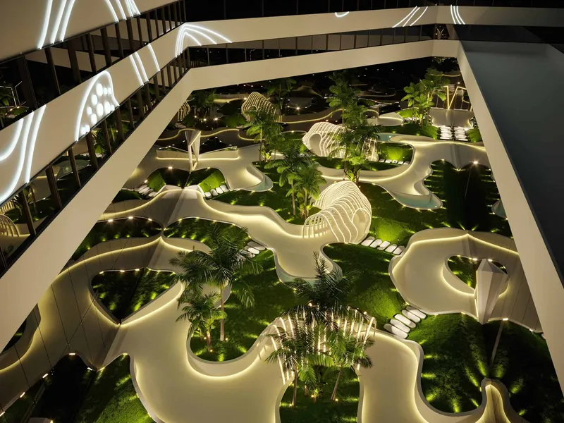 Mercury Hotel Garden by Peyman Kiani Architects