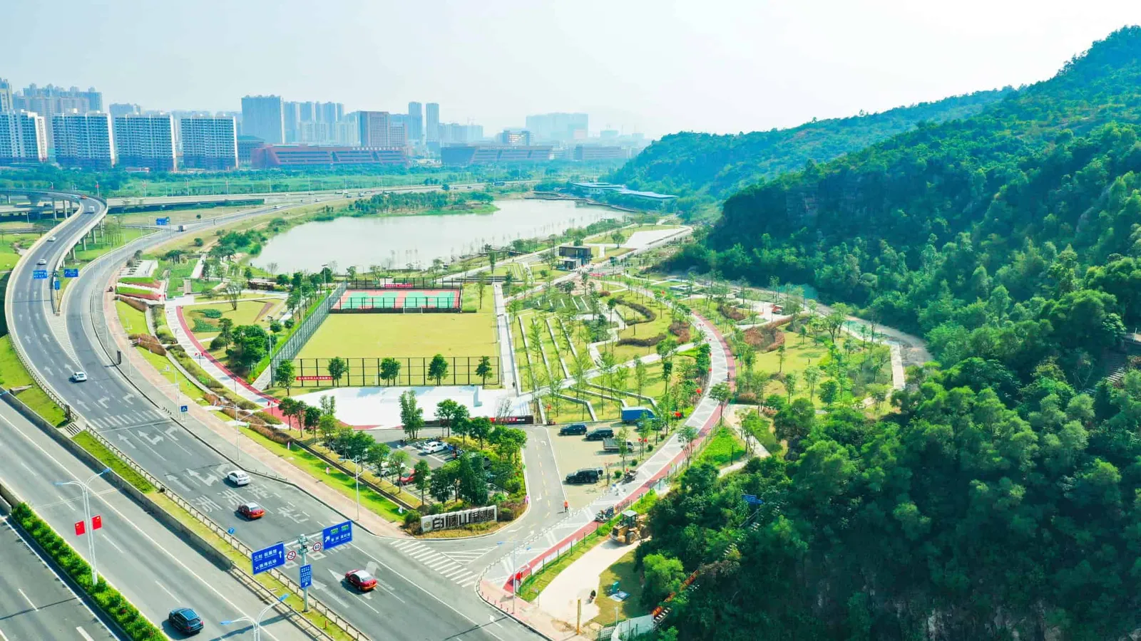 Baiteng Mountain Ecological Restoration Wetland Park by Shanghai Municipal Engineering Design Institute(Group)co.,ltd.