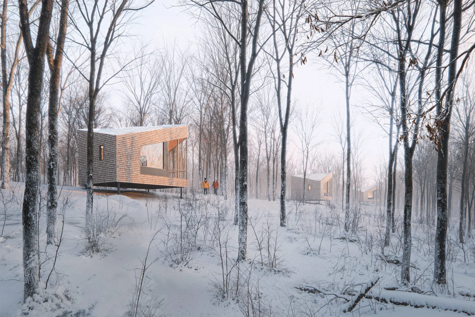 Foret Cabins by Dubbeldam Architecture + Design