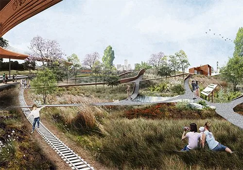 Back on Rail: Brownfield Restoration Masterplan by Yuan Tian Studio