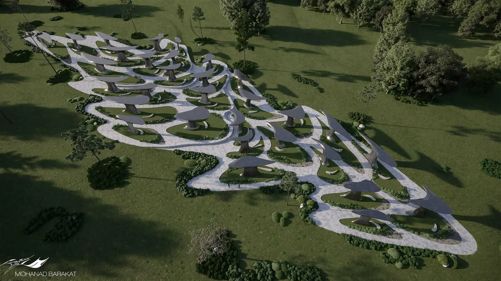 Sculpture Garden – Inspired by Ras Abrouq mountains by Mohanad Barakat