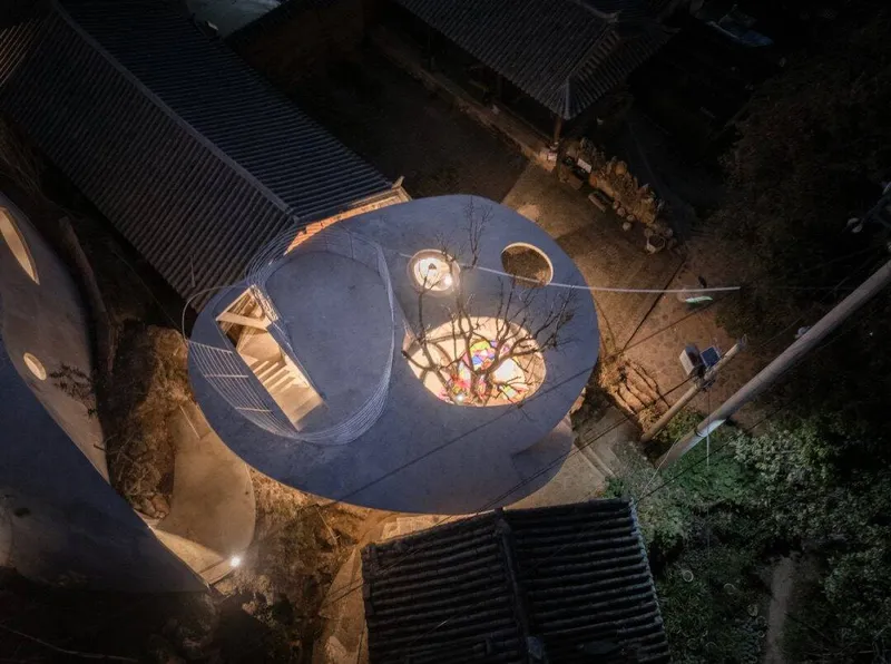Mushroom library for remote village children by Kong Xiangwei design studio