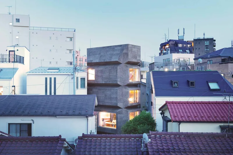 Bay Window Tower House by Takaaki Fuji + Yuko Fuji Architecture