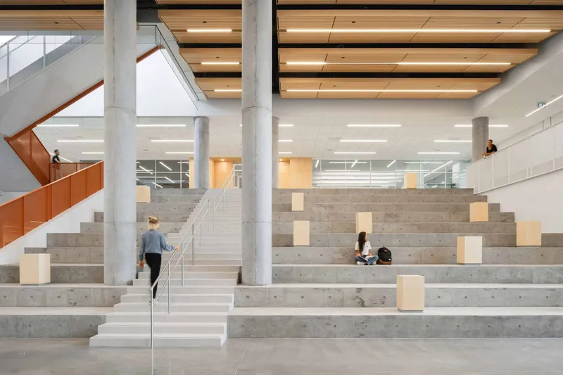 Aux Mille-Voix High School by TLA Architectes + UN architecture + NEUF architect(e)s