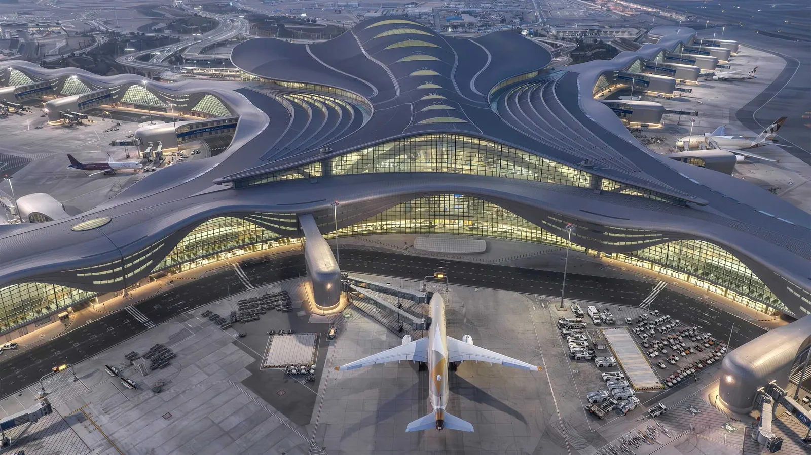 Zayed International Airport, Terminal A. by Victor Romero