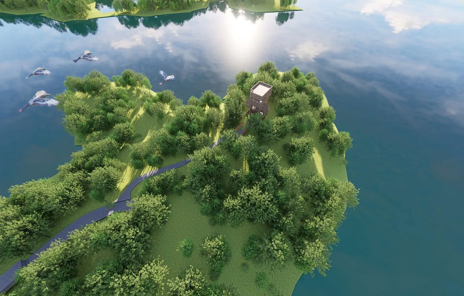 Jinsha Peninsula Bird Watching Base Project by Yijian Architects