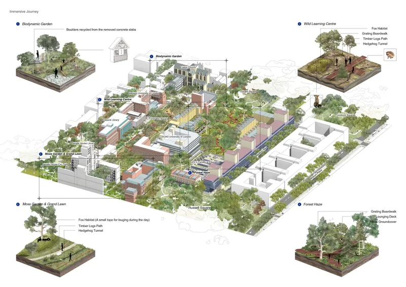 Urban Living Library: A Biodiversity-led Framework for Campus Regeneration by Fengyi Wu