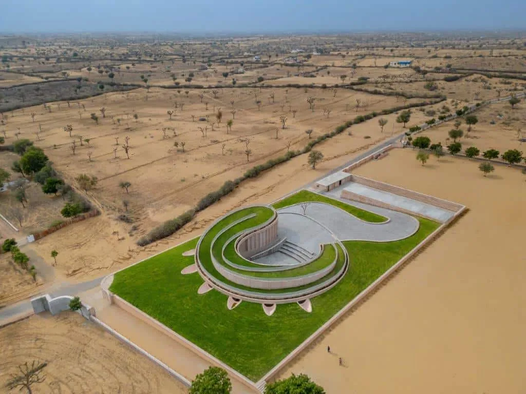 NOKHA VILLAGE COMMUNITY CENTRE by SANJAY PURI ARCHITECTS