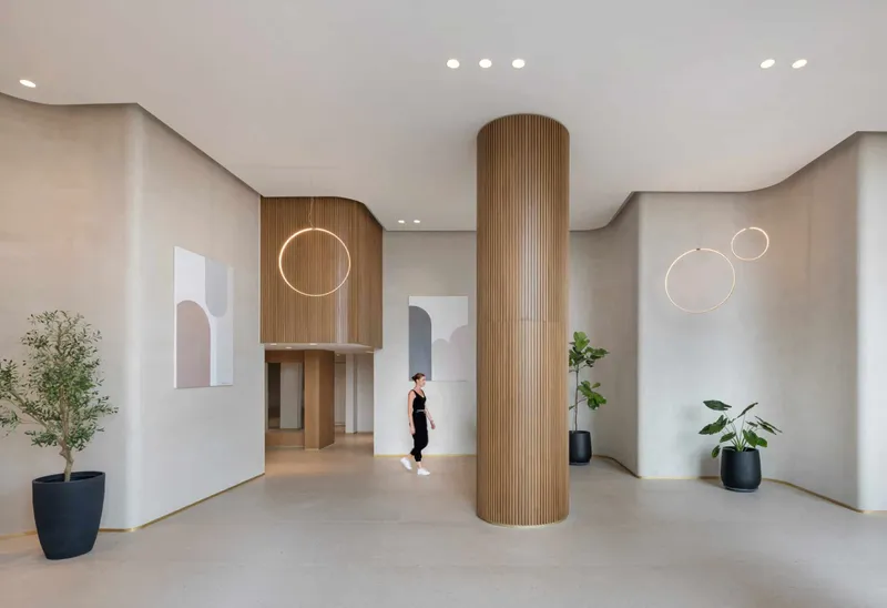 Amorphic sand Lobby by Tzvia Kazayoff