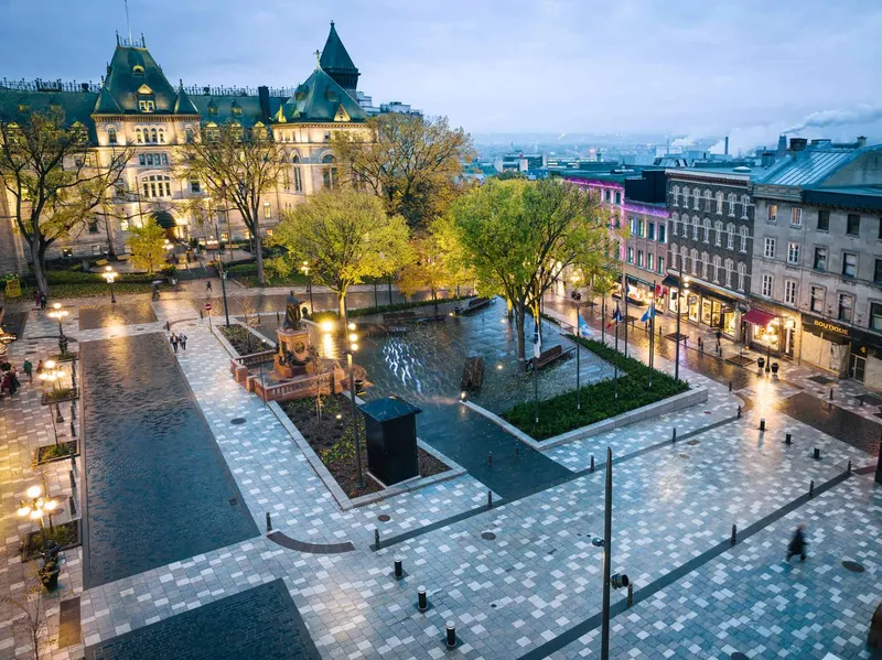 Quebec City’s Place de l’Hôtel-de-Ville by Lemay