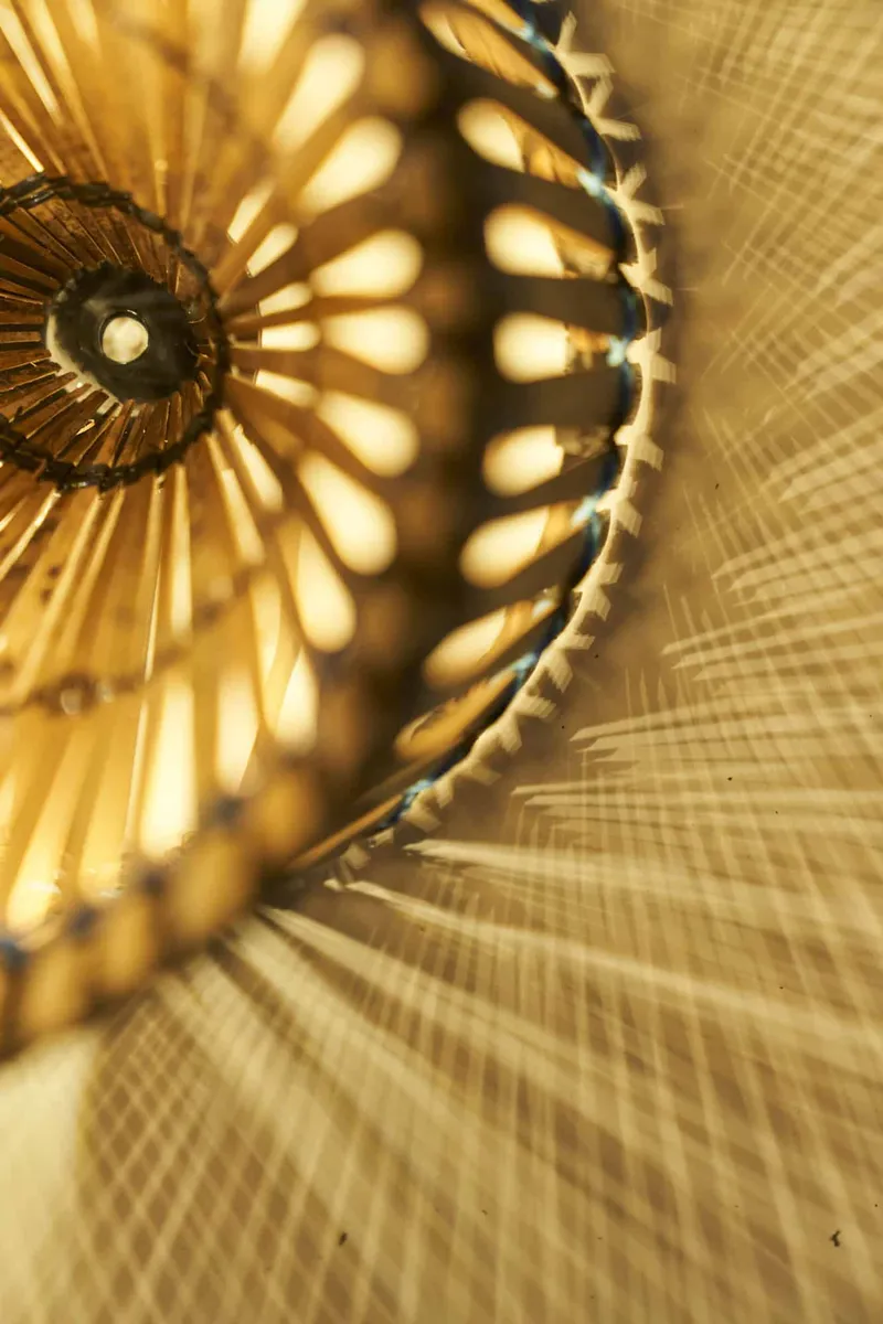 Raphia Lamps by Ari Tomaz